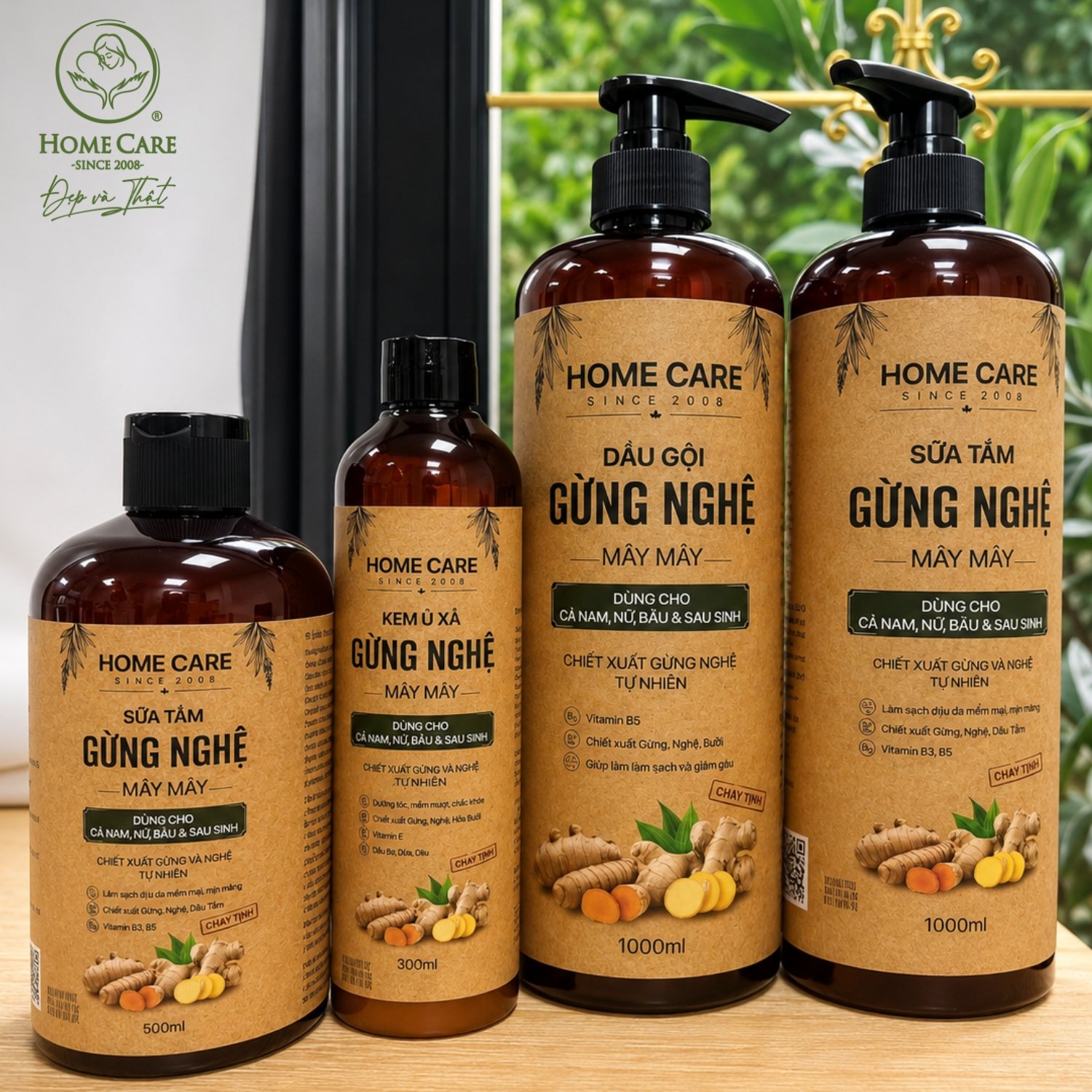 Kem Ủ Xả Gừng Nghệ Dưỡng Tóc Mềm Mượt, Giảm Xơ Rối, Gãy Rụng Cho Mẹ Bầu & Sau Sinh