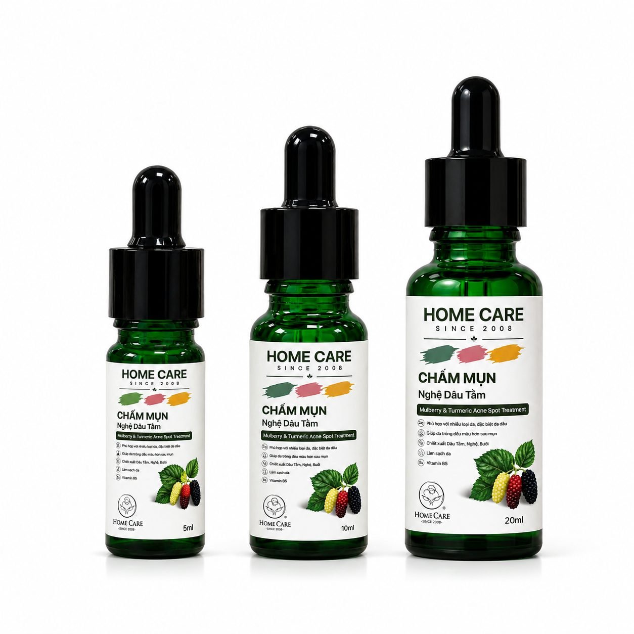 Gel Chấm Mụn Giảm Sưng Viêm, Mờ Thâm Sẹo Từ Nghệ, Bưởi, Dâu Tằm