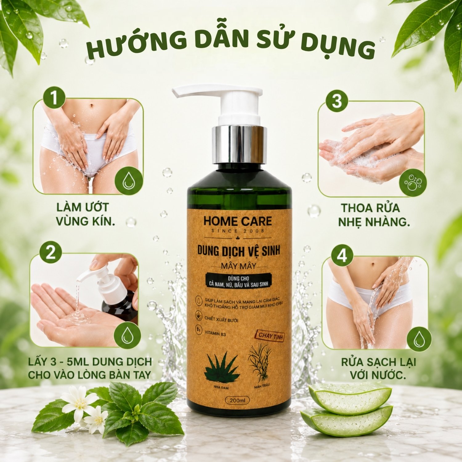 Dung Dịch Vệ Sinh Phụ Nữ Dịu Nhẹ Cho Mẹ Bầu