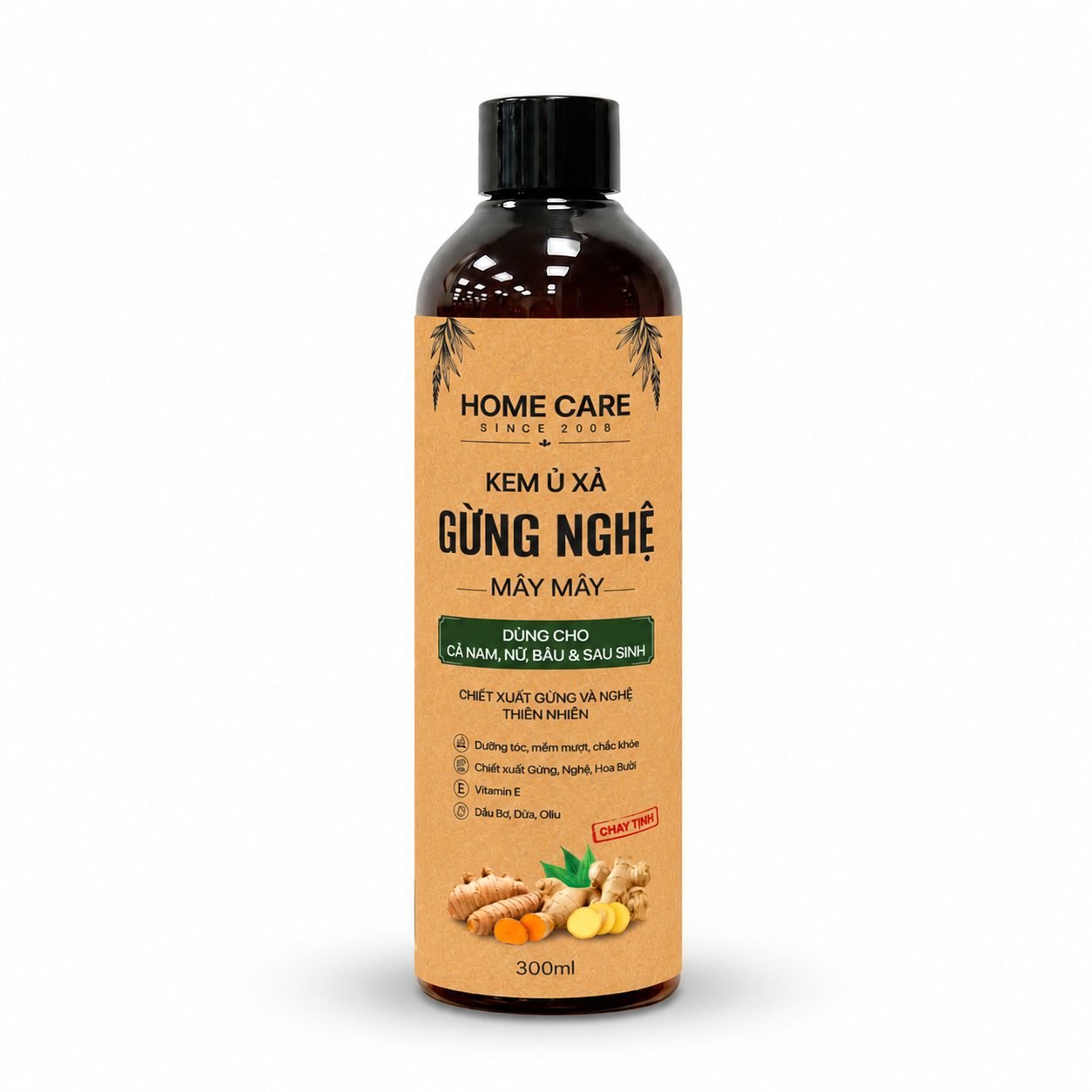 Kem Ủ Xả Gừng Nghệ Dưỡng Tóc Mềm Mượt, Giảm Xơ Rối, Gãy Rụng Cho Mẹ Bầu & Sau Sinh