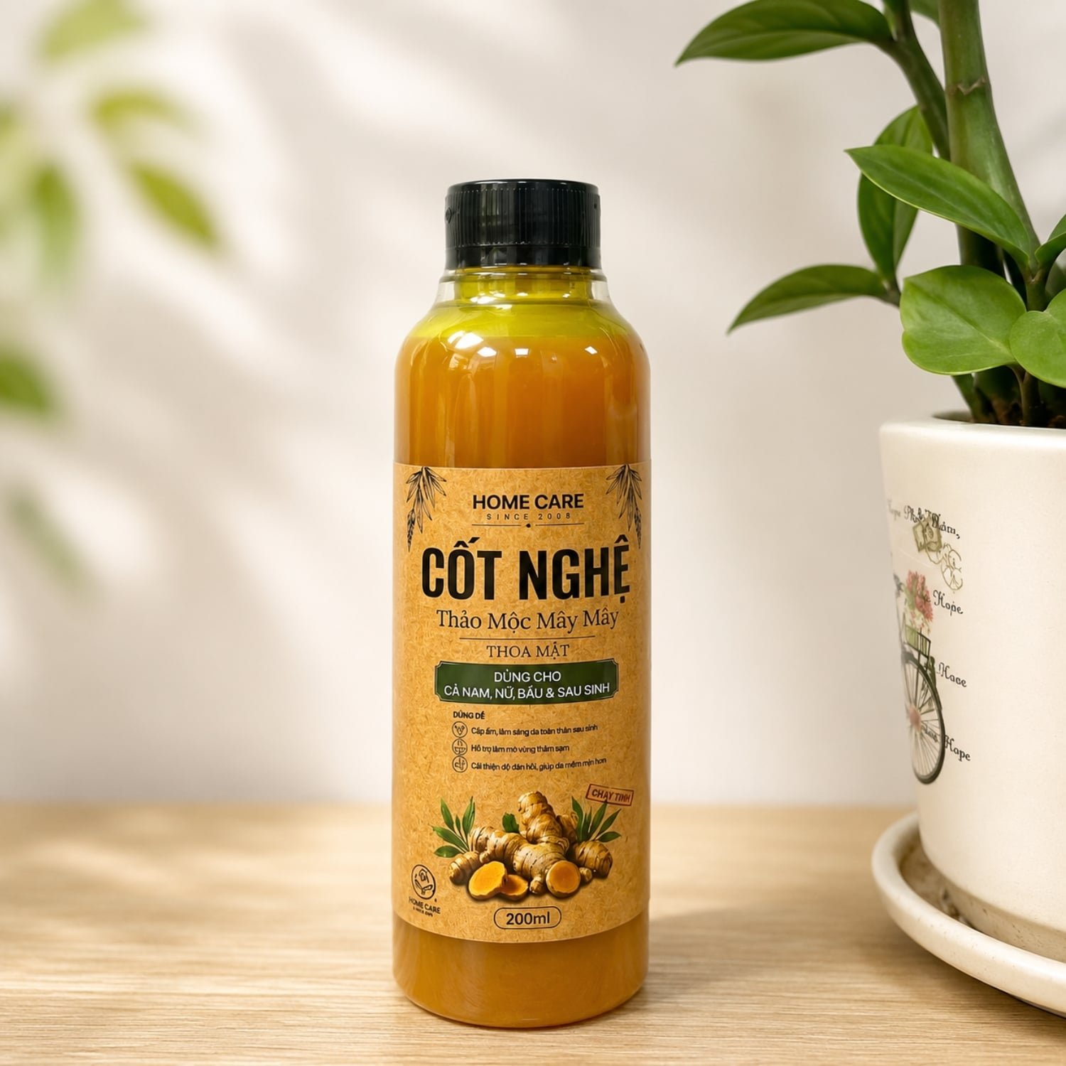 Cốt Nghệ Hạ Thổ Siêu Đặc Mờ Thâm, Sáng Da Toàn Thân Sau Sinh