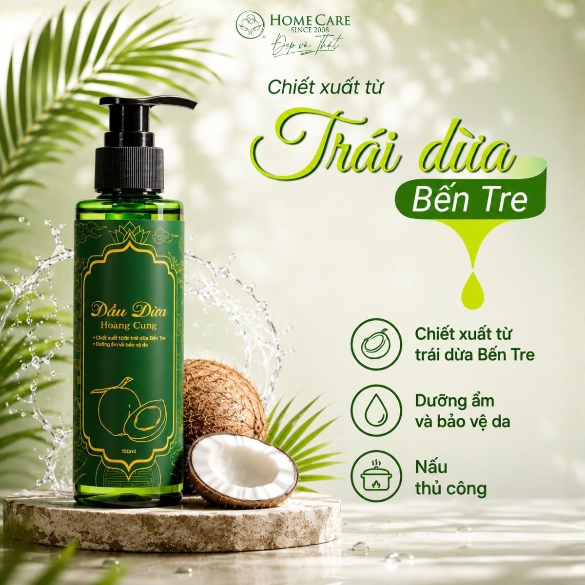 Dầu Massage Giảm Rạn Da Cho Mẹ Bầu Chiết Xuất Từ Dừa