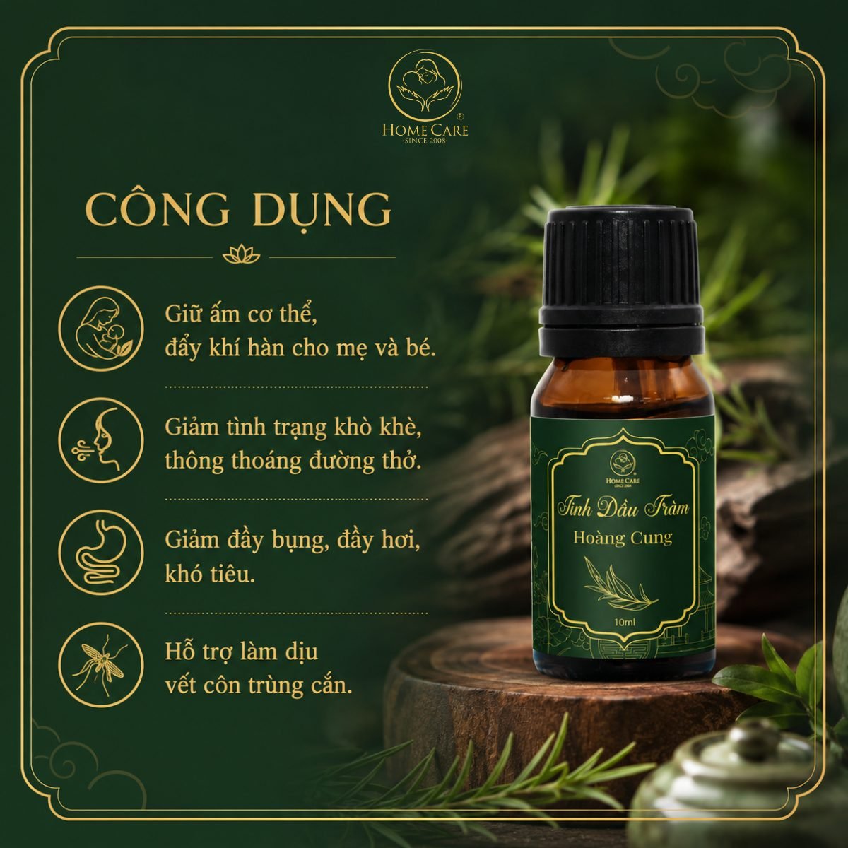 Tinh Dầu Tràm Cho Bé Giữ Ấm Cơ Thể, Đẩy Khí Lạnh, Làm Dịu Da