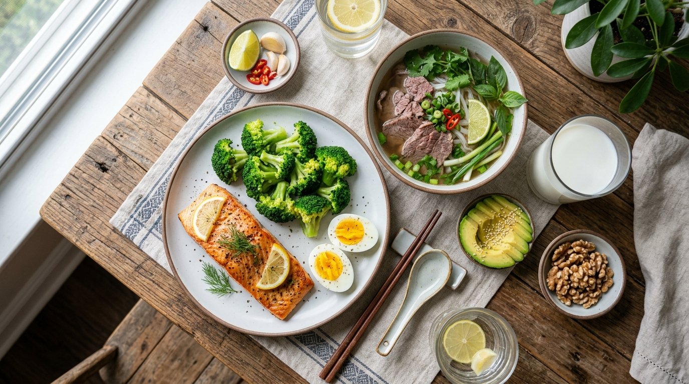 Thực đơn giàu sắt và khoáng chất ngăn ngừa chứng chóng mặt ở bà bầu